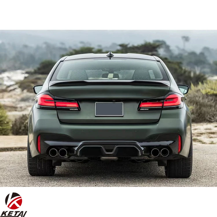 Стильные аксессуары для заднего бампера автомобиля M5 CS, глянцевый черный спойлер для BMW G30/G38