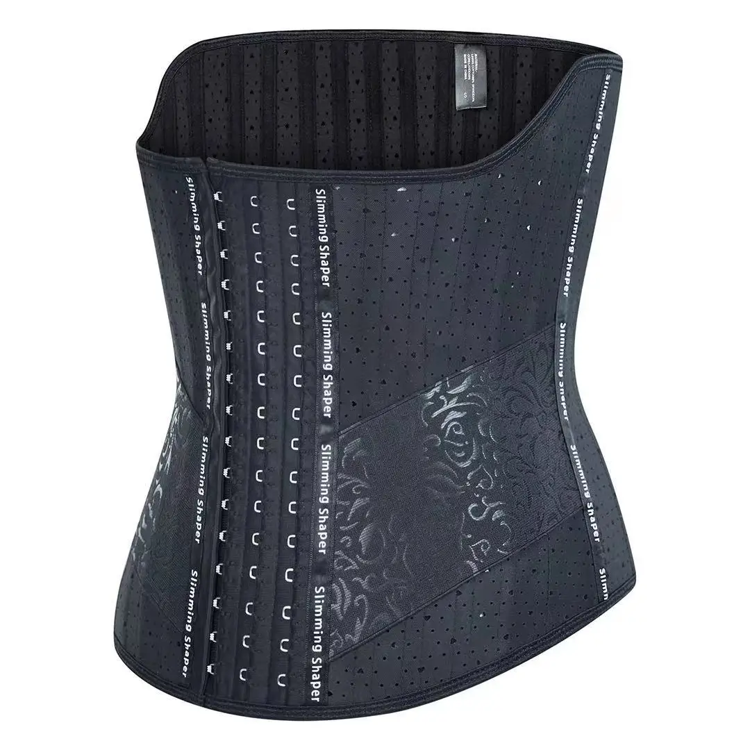 LQ01 Hot Selling Women Slimming Corset Belt 25 Steel Boned Corset Waist Trimmer Postpartum Repair Bodyshaper