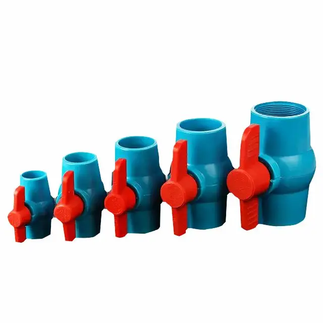 Custom Size Pvc Pp Safety Material Ball Valve Water Valve High Quality Irrigation Big Mini Valve