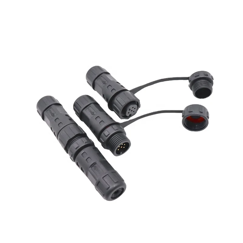 Hot Sale Automotive Wire Waterproof Cable Connector 6 Pin For LED Outdoor Lighting Automation Multi-functional