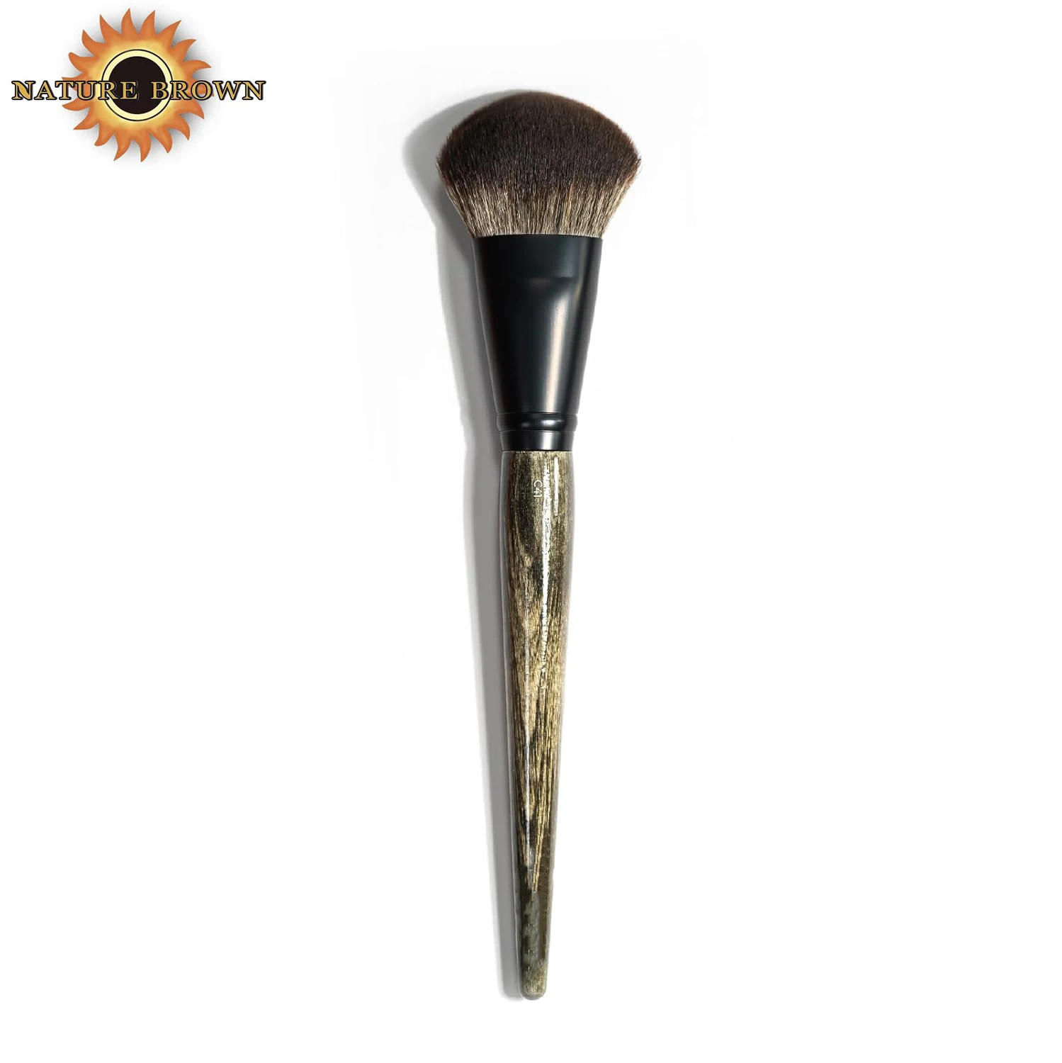 Professional Brush for Makeup Application | Angled Non-Shedding & Cruelty-Free for Pressed, Powder, & Cream Cosmetics