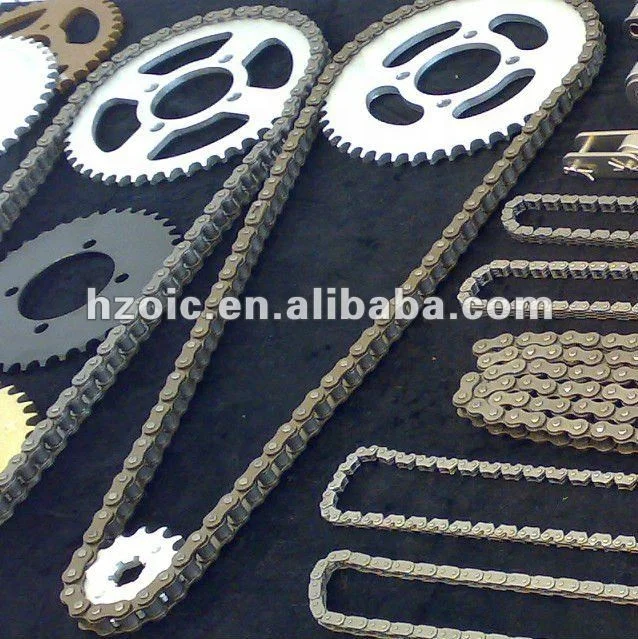 Motorcycle chain and sprocket
