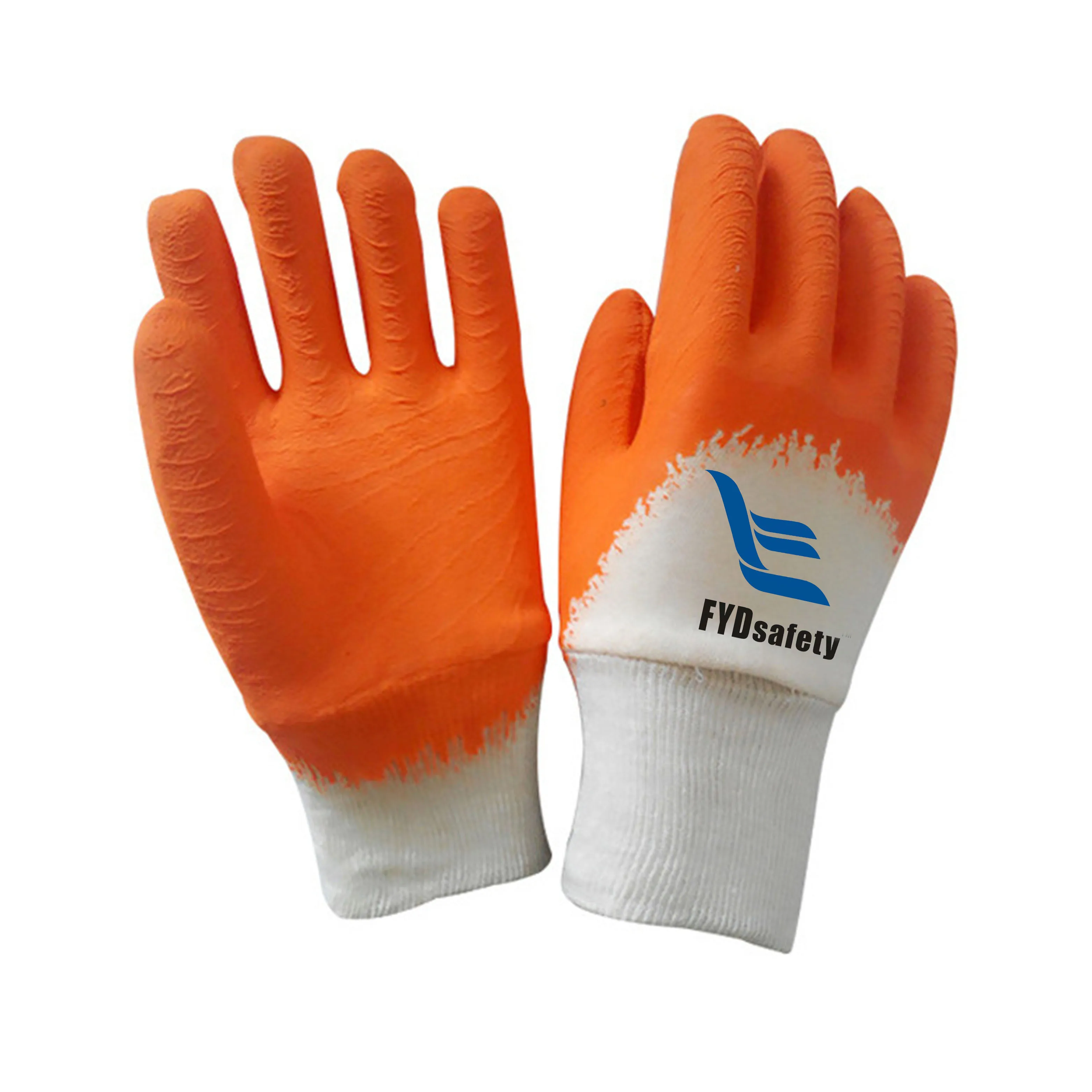 Machinery Heavy Industry Work Work Cotton Shell Construction Safety Work Latex Coated Gloves