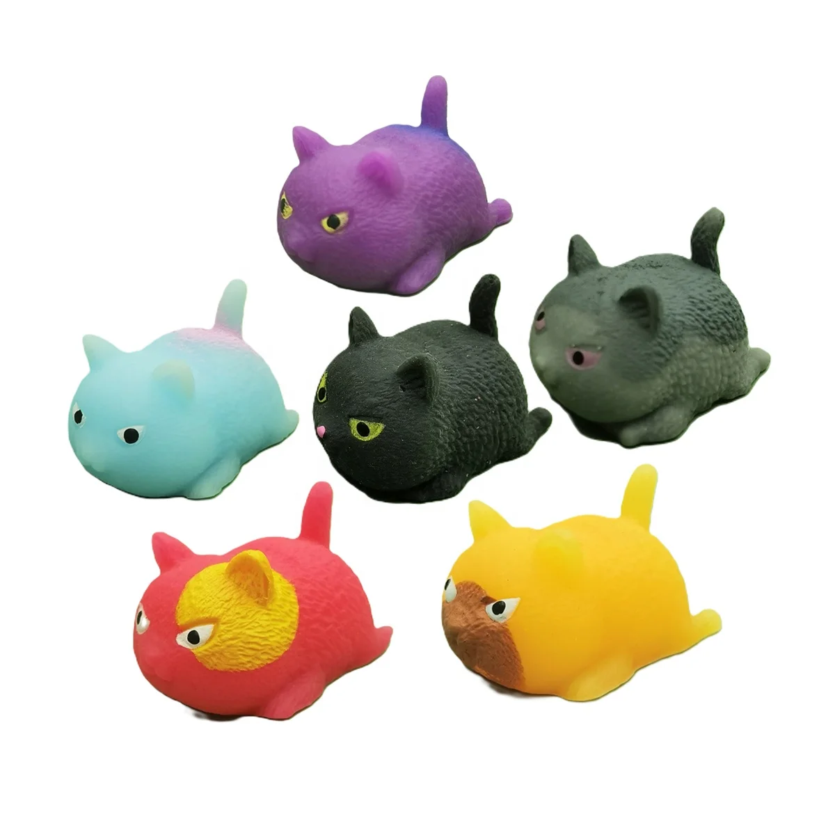 Мягкие резиновые игрушки для снятия стресса Mochi Kawaii Cat торговых автоматов