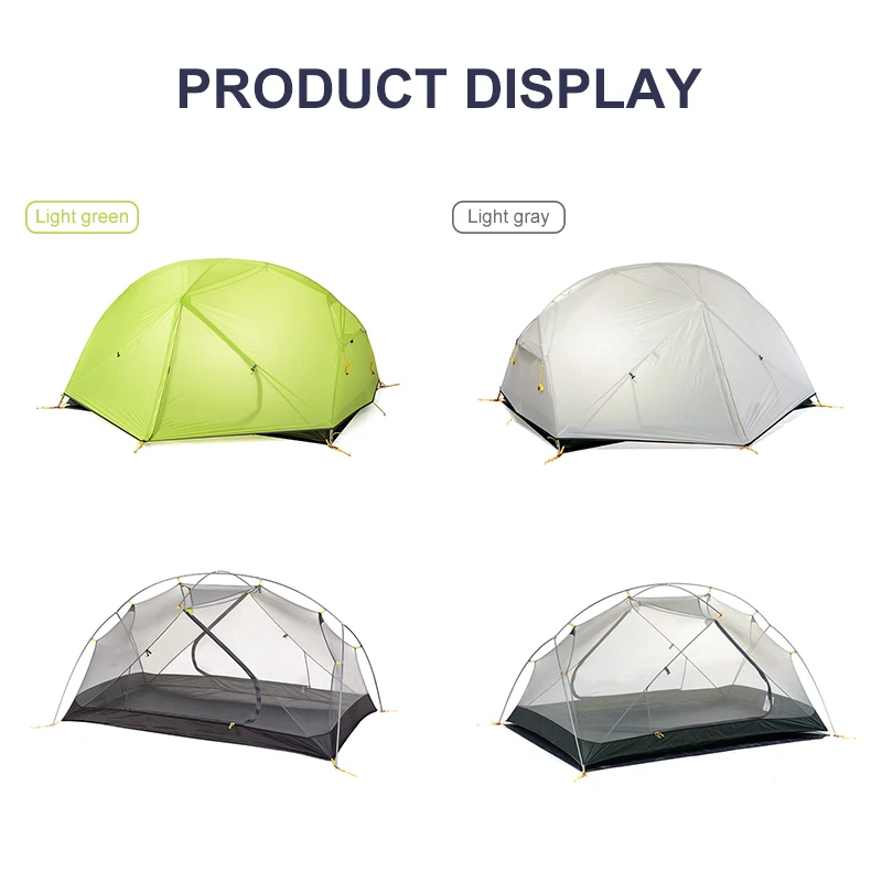 2 people Nylon Aluminum Pole Ultralight  Outdoor Waterproof portable Folding Camping Hiking Fishing Camping Tents