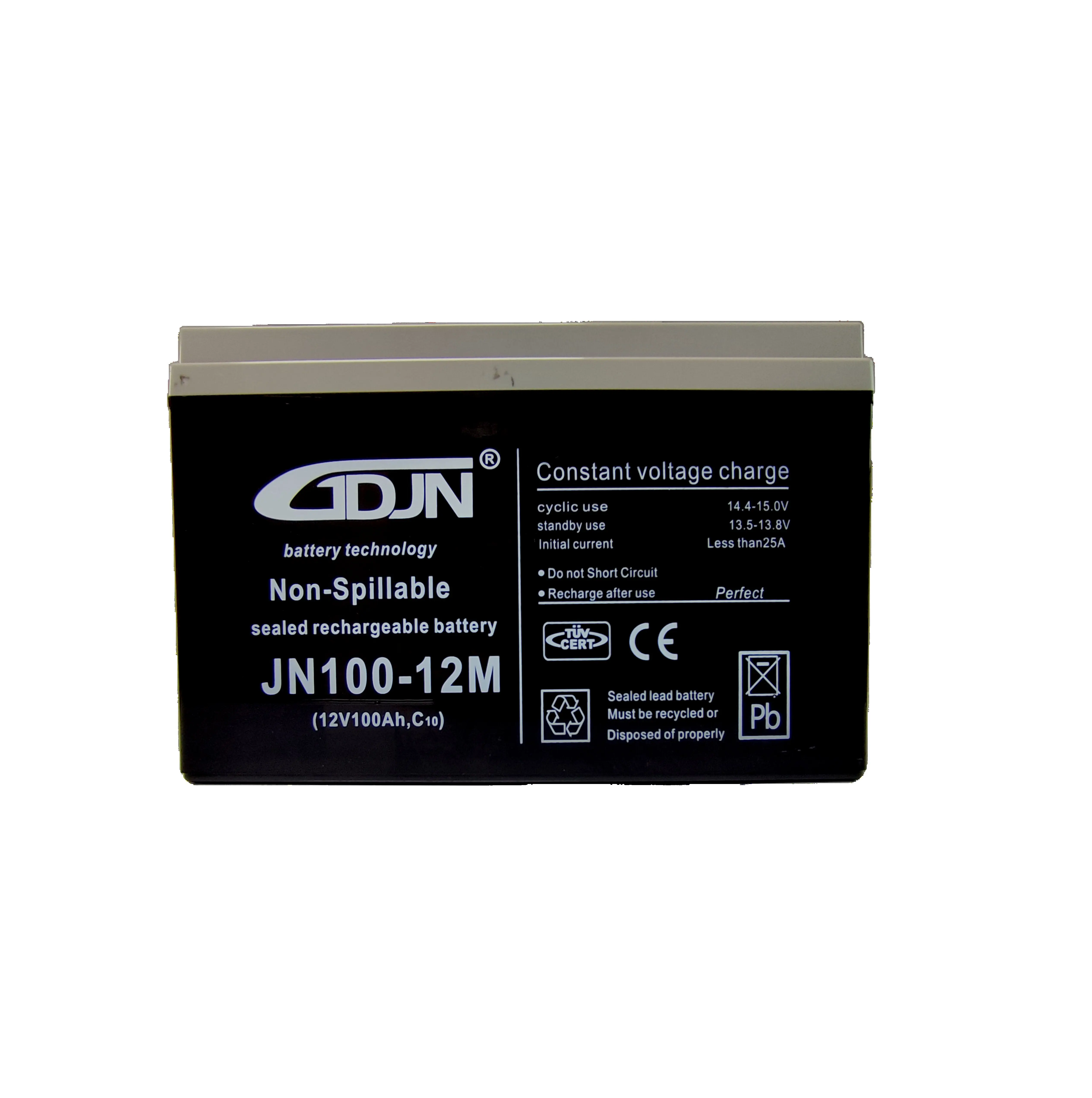 Свинцово-кислотная батарея большой емкости 12V100ah подходит для системы выработки электроэнергии пожарной аварийной и т. д.