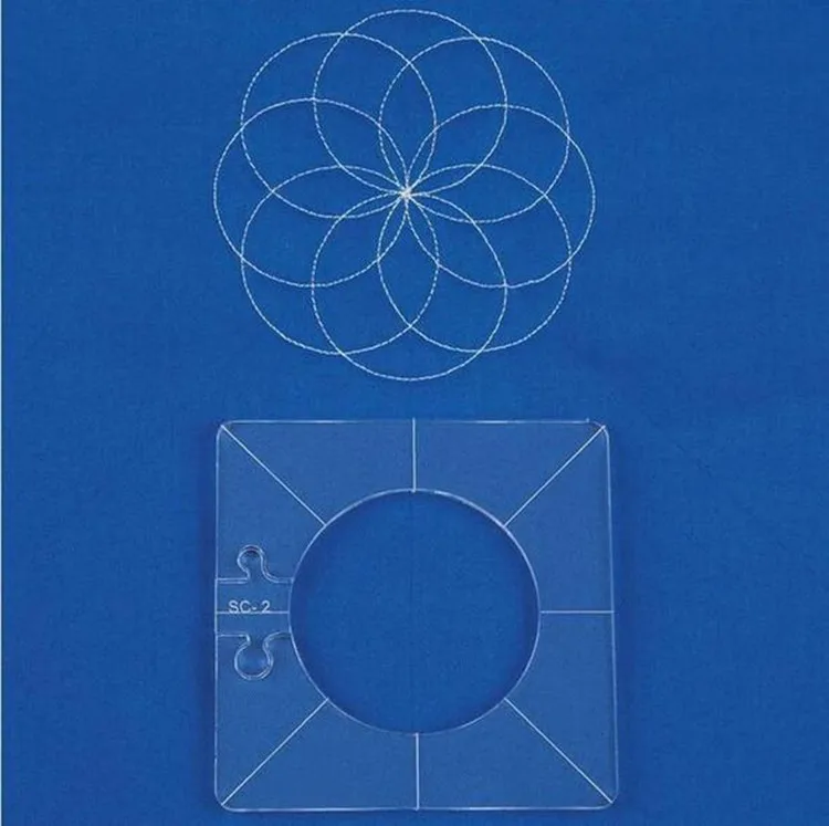 Акриловые оправы для квилтинга шаблоны различные формы прозрачная акриловая машина набор