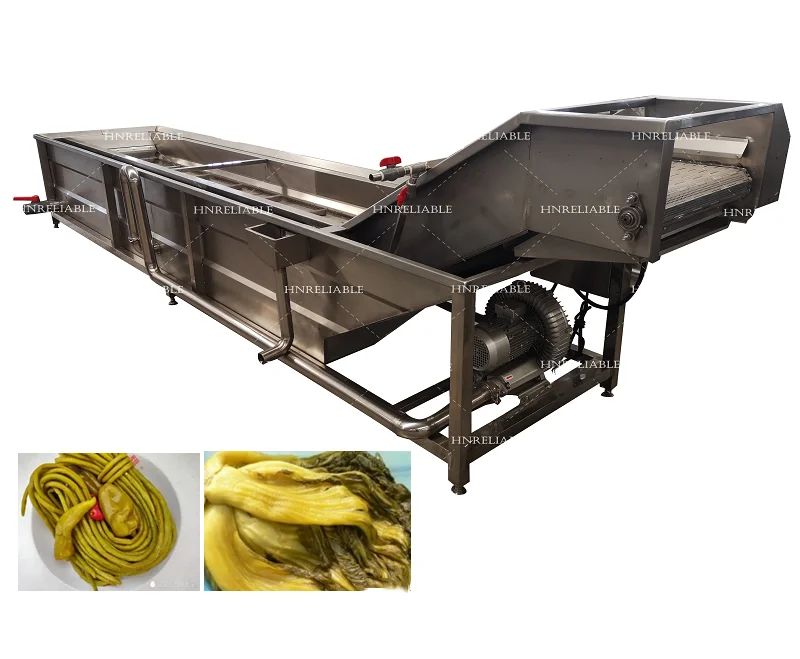 Pickled cucumber machine washing machine / pickled food salt removing machine / turnip radish pickles bubble cleaning machine