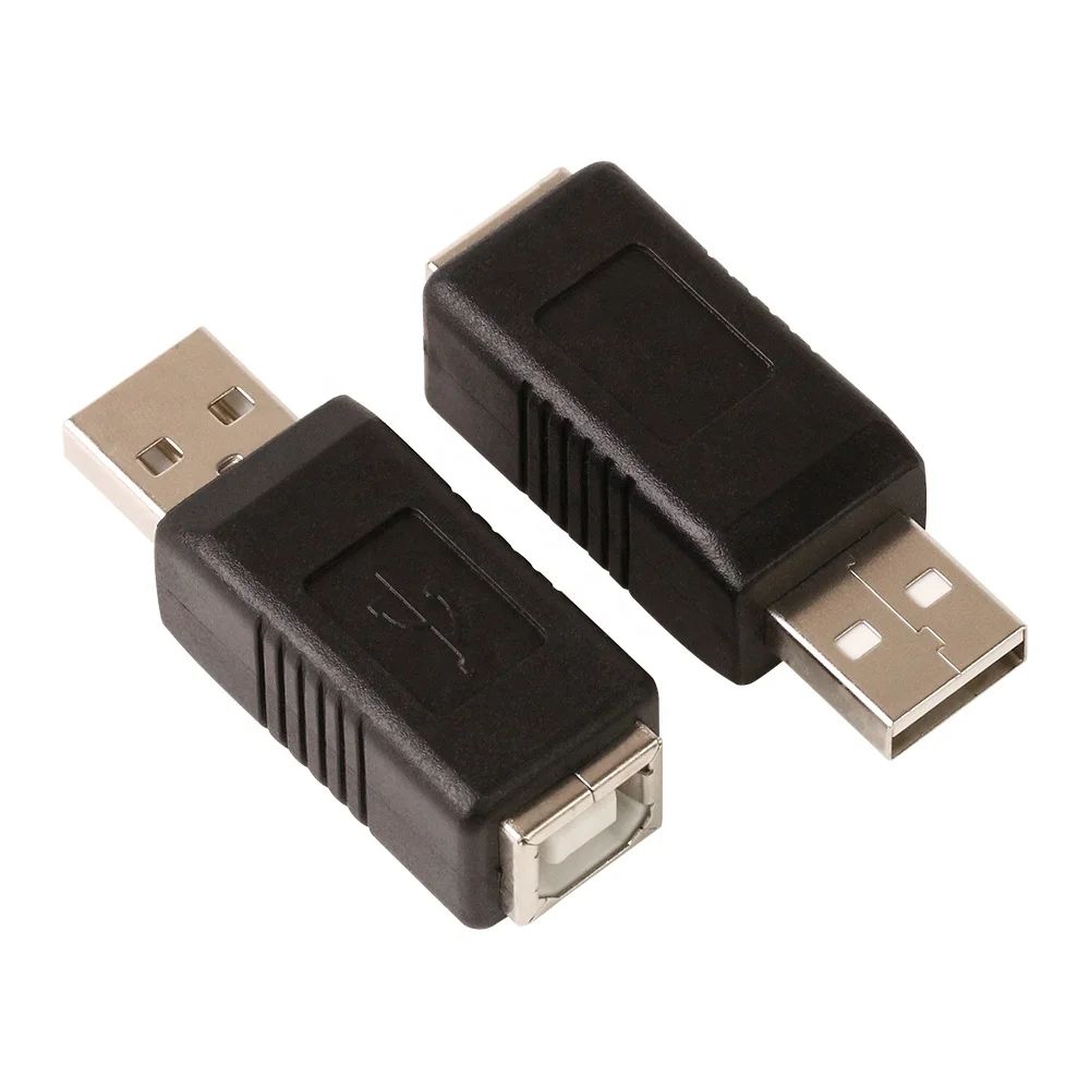 Wholesale USB 2.0 Type A Male to Printer Scanner Type B Female Extension Adapter Converter Connector Accessories