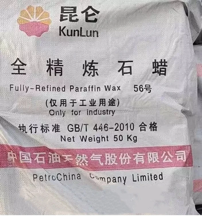 Bulk Kunlun Petrochina 54-56/56-58/58-60 Paraffin Wax Raw Wax for Candle Making