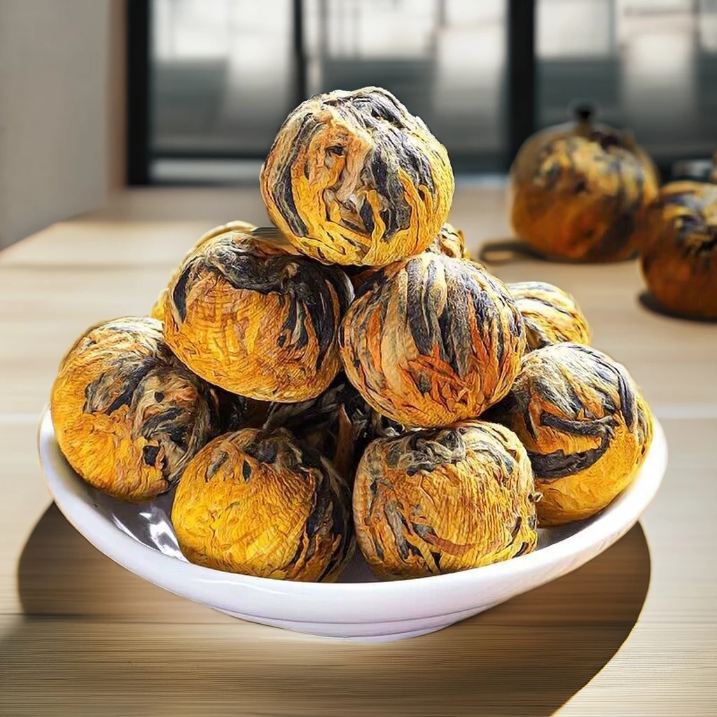 Wholesale Yunnan Fengqing Dian Kung Fu Tea Blooming Black Tea Golden Buds Honey Aroma Slimming featuring Chrysanthemum Tea