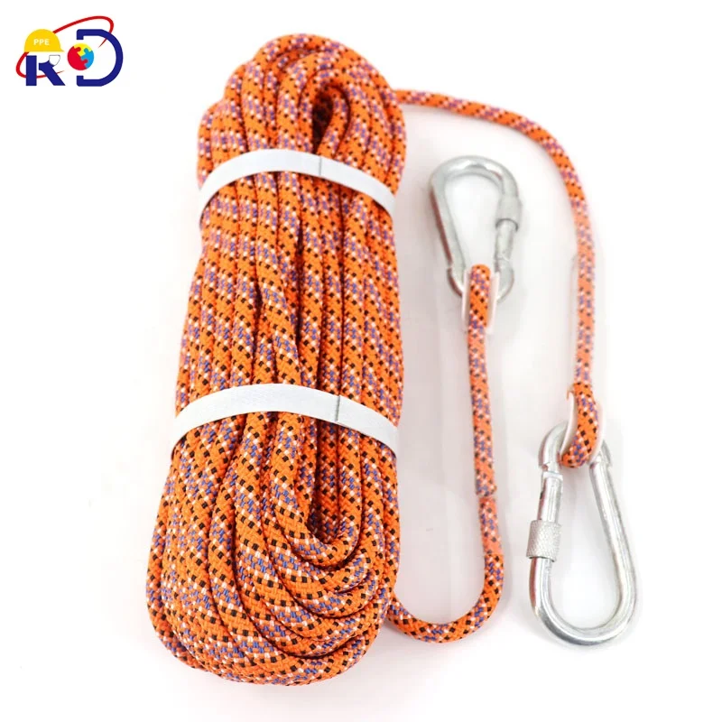 high strength polyester outdoor escape first aid safety rope