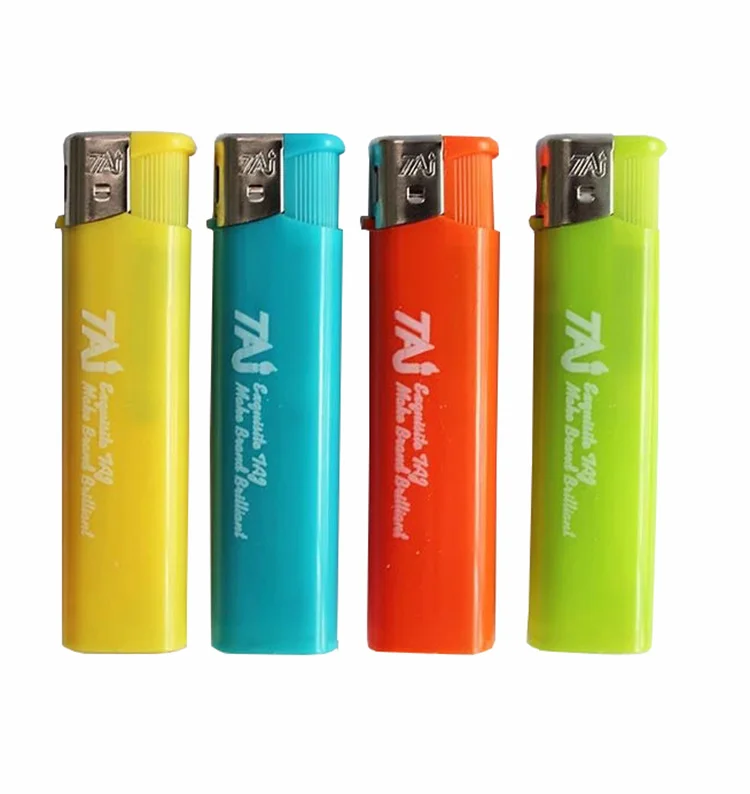Electric Lighter Cigar Lighter Transparent Lighter Custom Wholesale Price Plastic Disposable Cigarettes Modern Flame OEM Logo