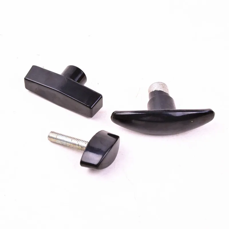  Литьевая часть для литья под давлением черная Т-образная бакелитовая ручка