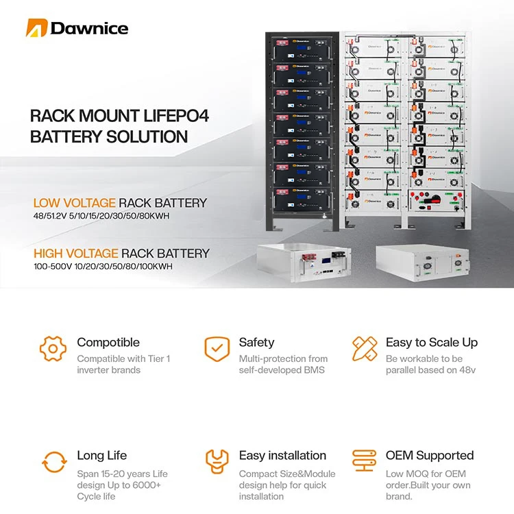 Dawnice 30kwh 20kwh 10kwh Lipo4 Batterie 48v 100ah 200ah 300ah 500ah Lifepo4 Battery Lithium Batteries for Solar Systems