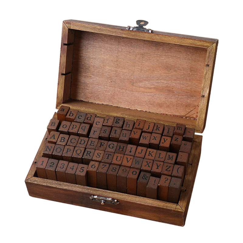 Custom logo preserved Number and English Letter stamp