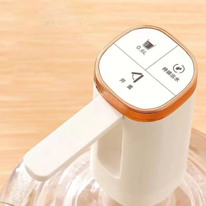 Electric small bucket water dispenser pump folding USB rechargeable water suction pump portable wireless water dispenser pump