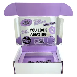 SFT Custom Jewelry Cosmetic Lipgloss Eyelash Wig Small Gift Skincare Jewellery Packaging Box With Logo Private Label Custom