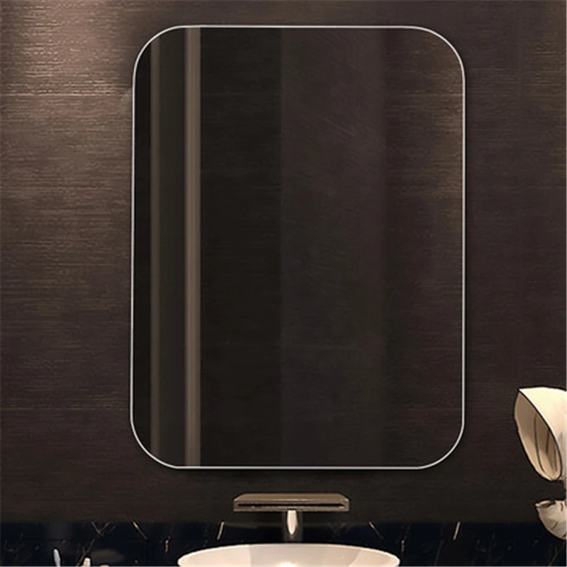 
Wall mounted high quality silver frameless bathroom mirrors stock rectangle wholesale frameless decorative mirror for bath 