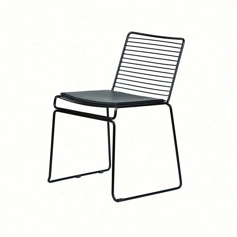 Лидер продаж, уличный Штабелируемый стул большого размера для отдыха на открытом воздухе, кофейный уникальный железный стул