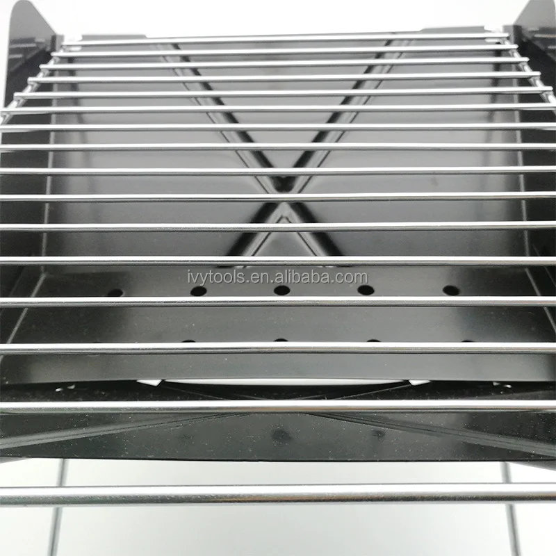Outdoor Charcoal Stove Foldable BBQ Grill Stainless Steel Portable Stove Camping Grill Rack For Pot Meat Coffee Water