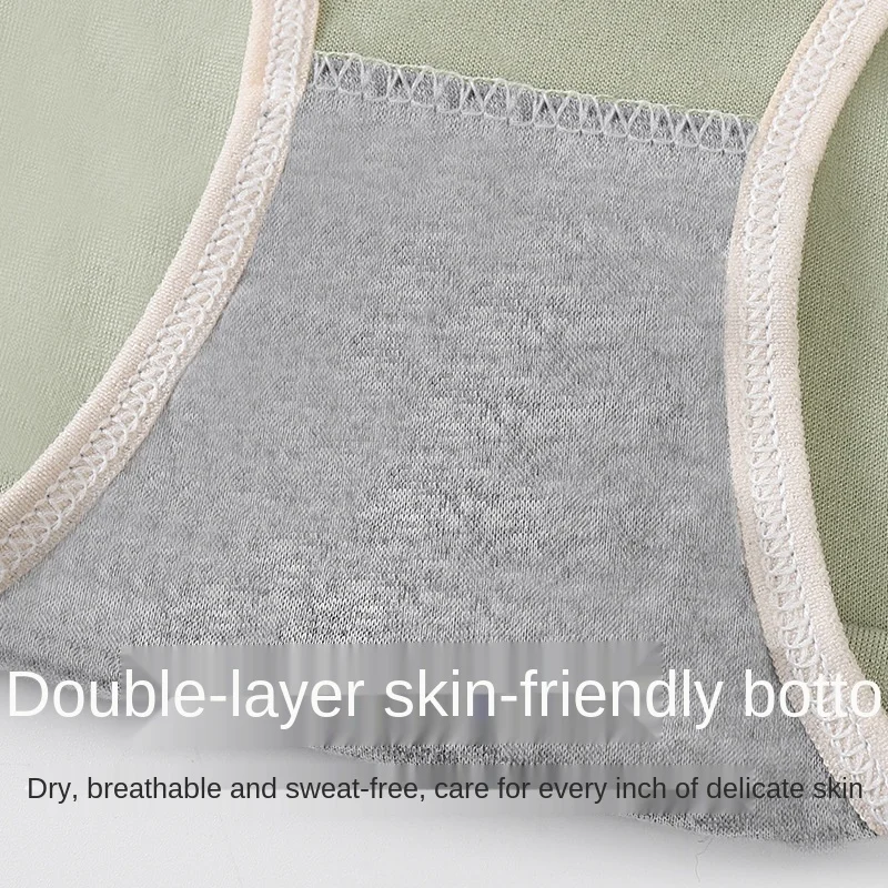 Ladies Cotton Seamless Underwear Shorts Panties Middle Waist Underpants Laser Cut Traceless Brief Underwear