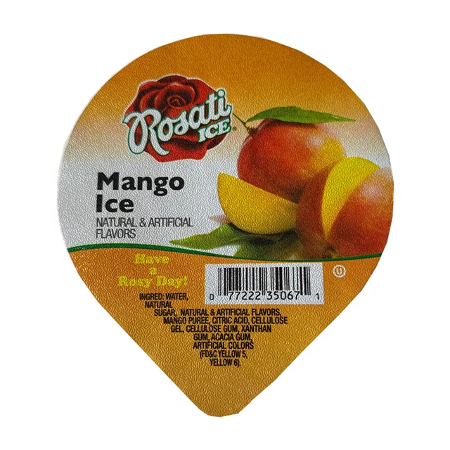 Food packing cup lid film/aluminum foil lid water ice sealing foil lid