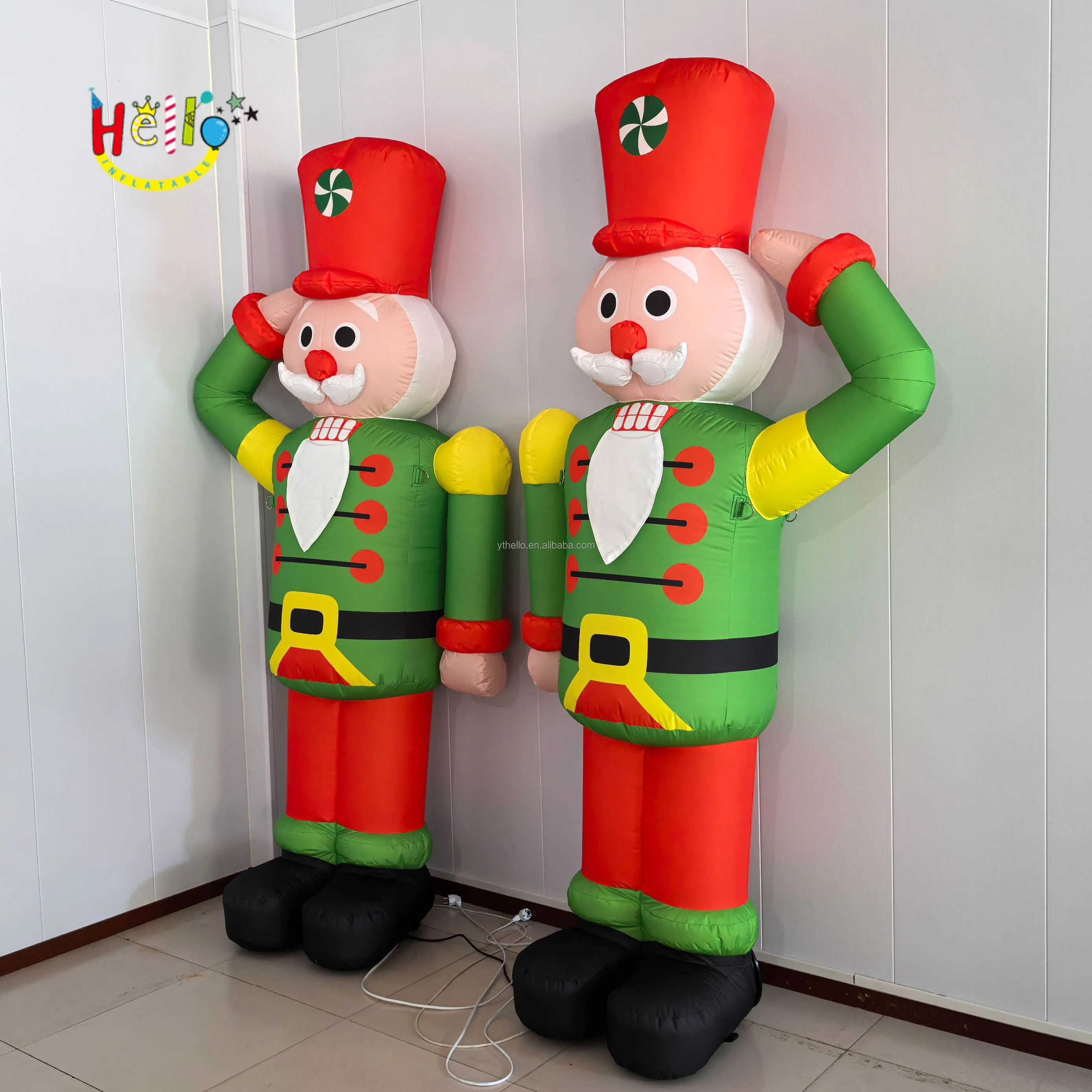 Outdoor Decoration Christmas inflatable nutcracker soldier For Indoor Holiday Party