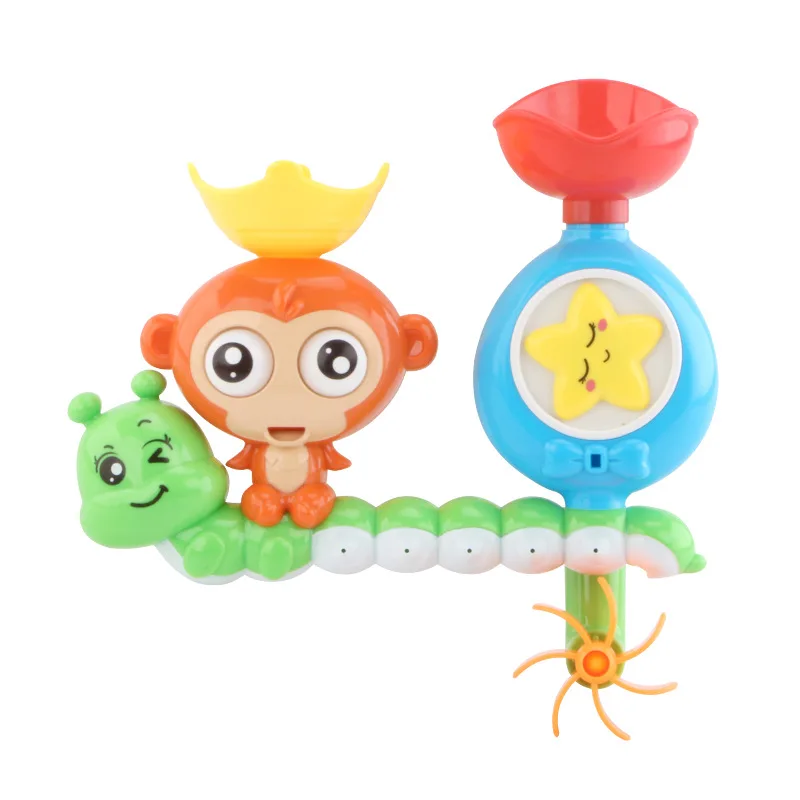 Baby swimming toys    Little cute monkey sucker rotary table   Bathroom bath water spray toys