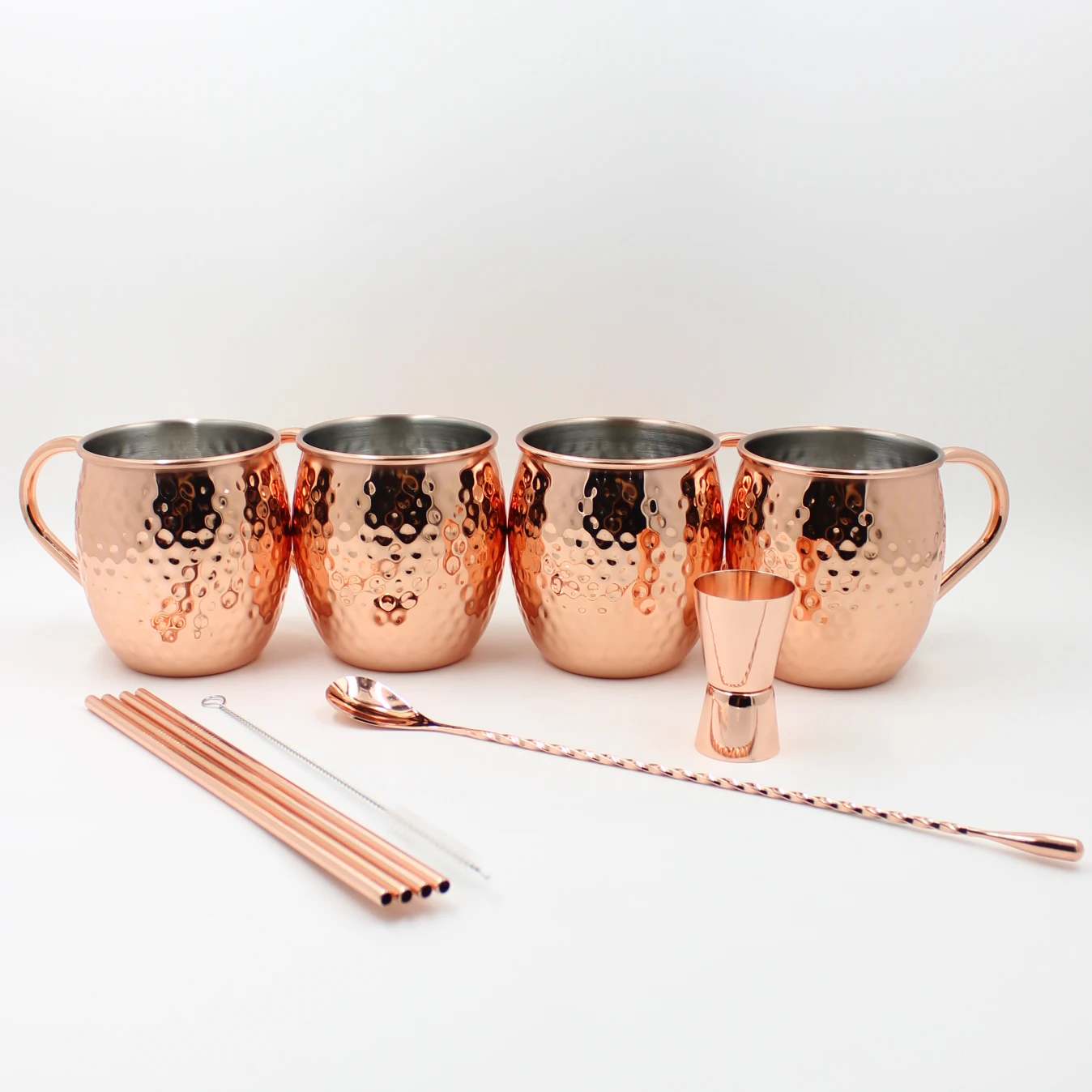 Wholesale Moscow Mule Copper Mug Sublimation Copper Plated Stainless Steel Mug Engraved Beer Drinking Mug