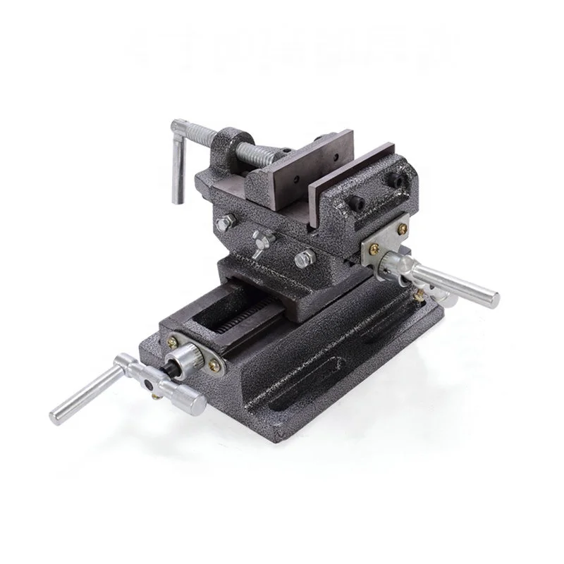 Cross flat nose pliers precision heavy duty mobile bench vise bench drill milling machine with cross vise