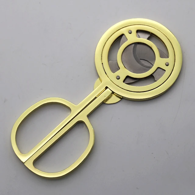 custom luxury accessories made logo cutters stainless steel tool scissors cigar cutter for ladies