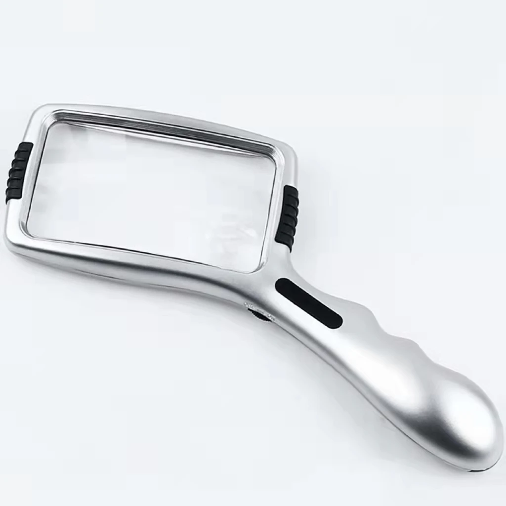 Factory direct sales handheld large magnifying glass 16LED illuminated magnifying glass Hot Sale lens
