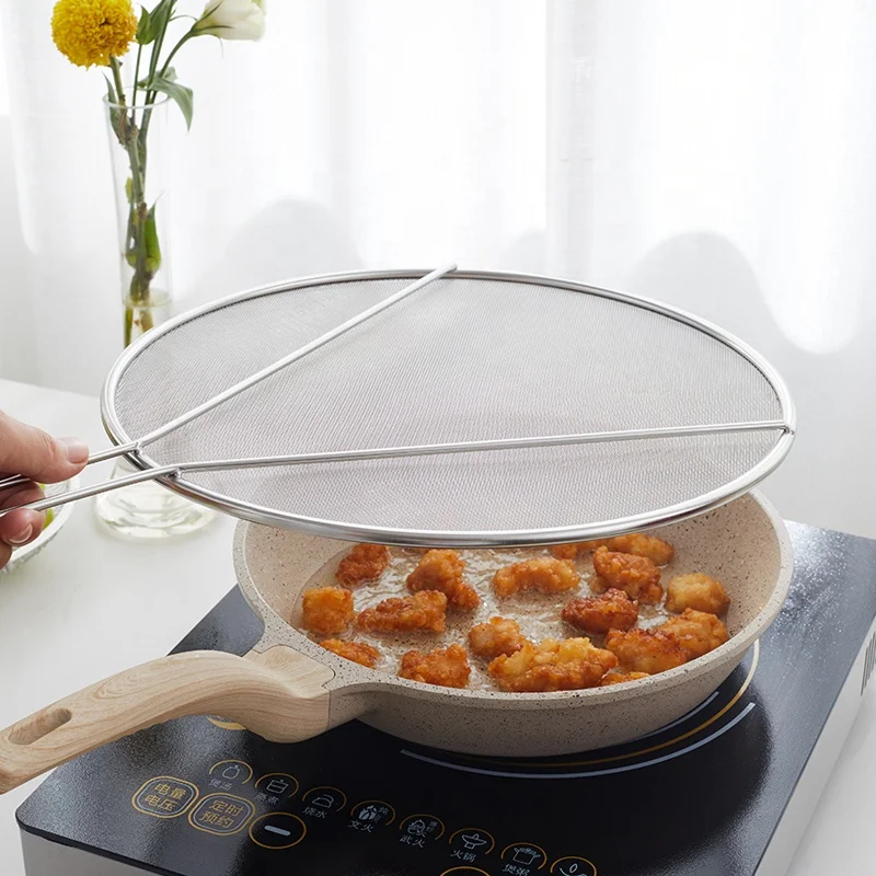 Good Quality Stainless Steel 18\/10 Strainer Food Oil Kitchen Colander Hot Pot Wire Skimmer