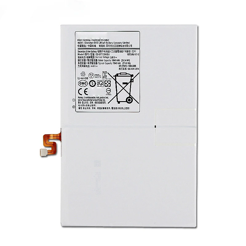 Tablet Battery EB-BT725ABU For Samsung Galaxy Tab S5e T720 T725C 7040mAh Replacement Battery Authentic Batteries