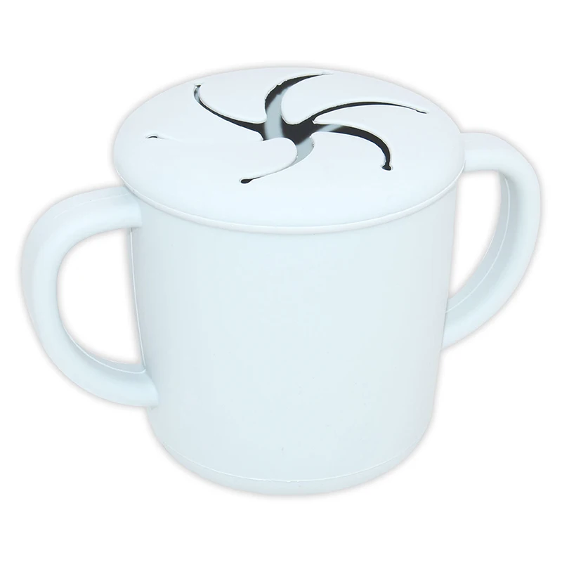 Benhaida BPA Free Spill Proof Soft Eco-friendly Baby Silicone Kids Catcher Food Grade cup snack washable