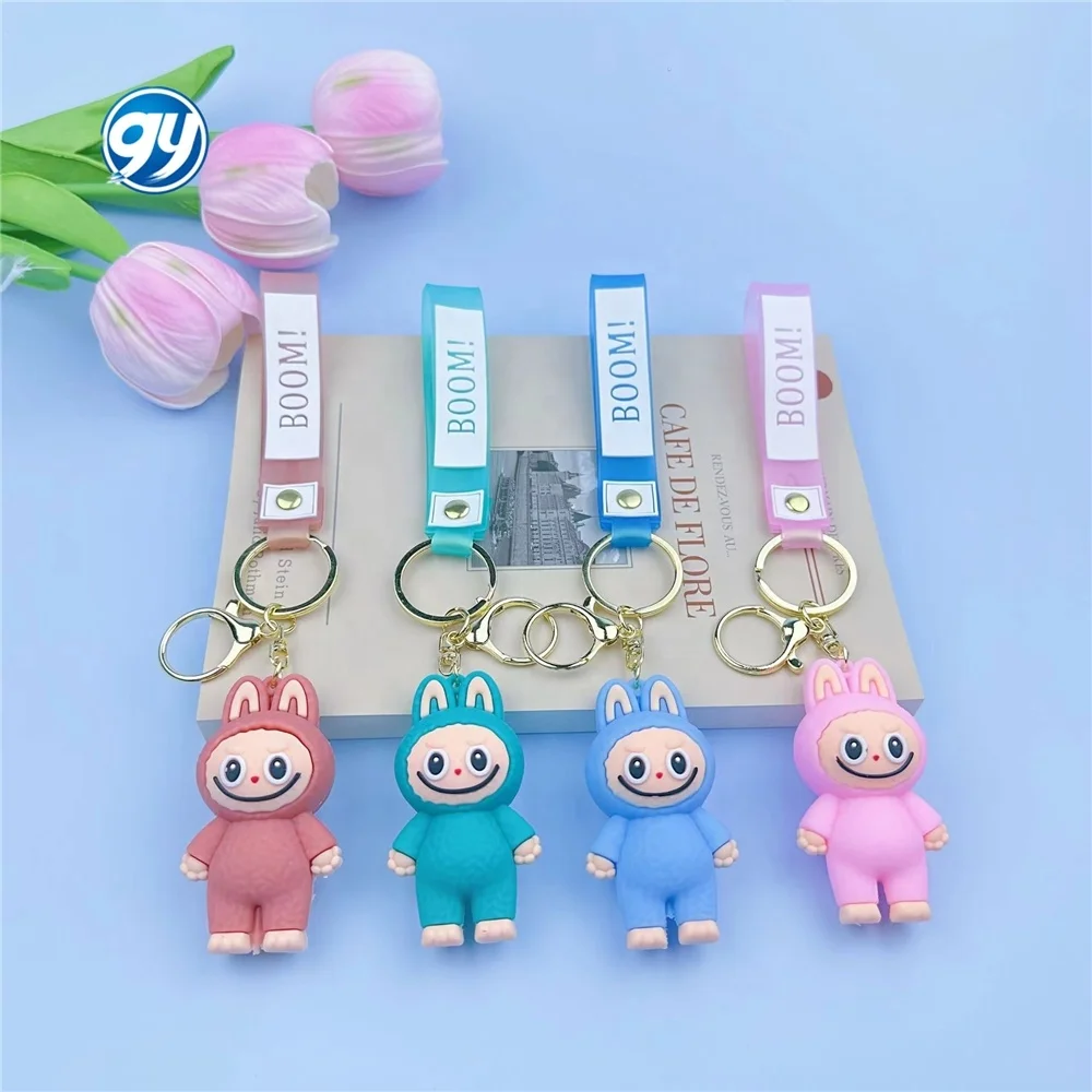 Мультяшный Лабу маленькая овечка милый лабубу силиконовый кукольный рюкзак Кукла кулон автомобиль другие брелок для ключей игрушки лабубу брелок