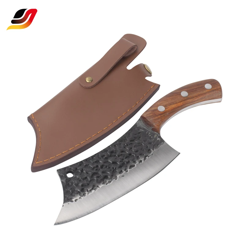 New Design 6 inch high carbon steel handmade professional deboning butcher Chopping kitchen chef knife with sheath