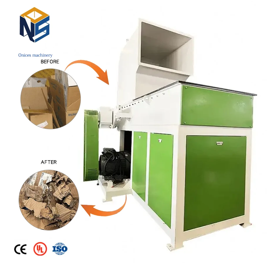800 кг/ч одновальный пластиковый измельчитель картона органических отходов