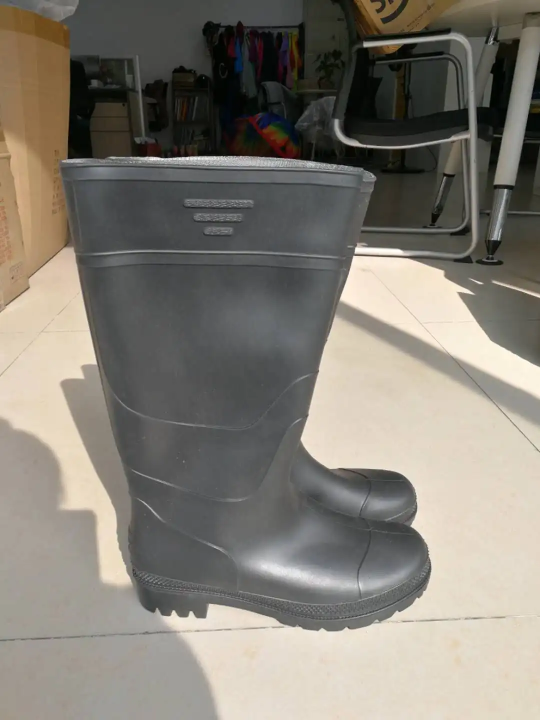 Wellies Safety Gumboots waterproof industrial boots cheap PVC rainboots