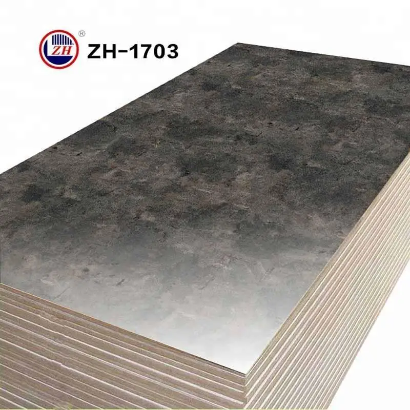 ZH 18mm coated uv high glossy mdf board for furniture for Kitchen cabinet