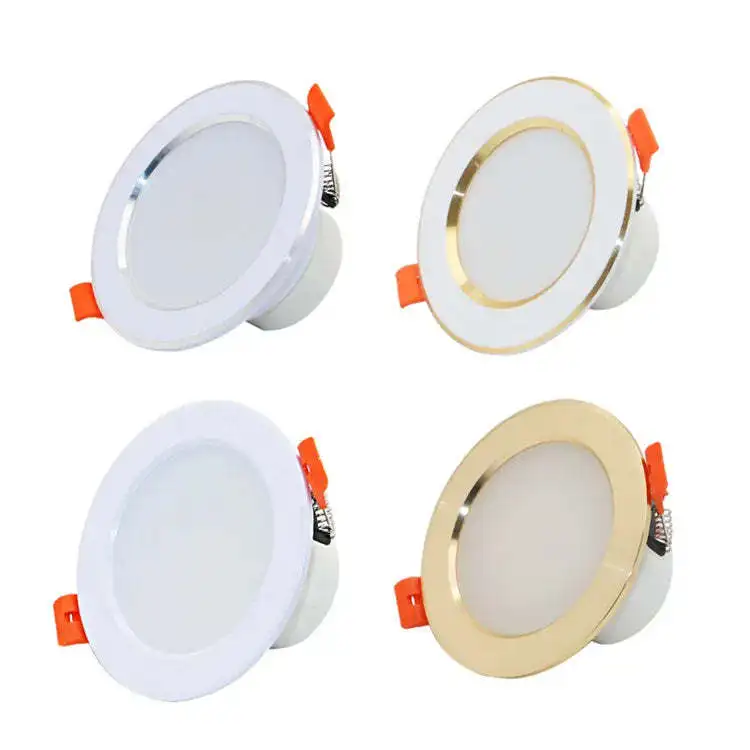 CE RoHS SAA certified 5w 7w 12w 20w recessed led light downlight slim surface mounted grille white round ceiling panel light