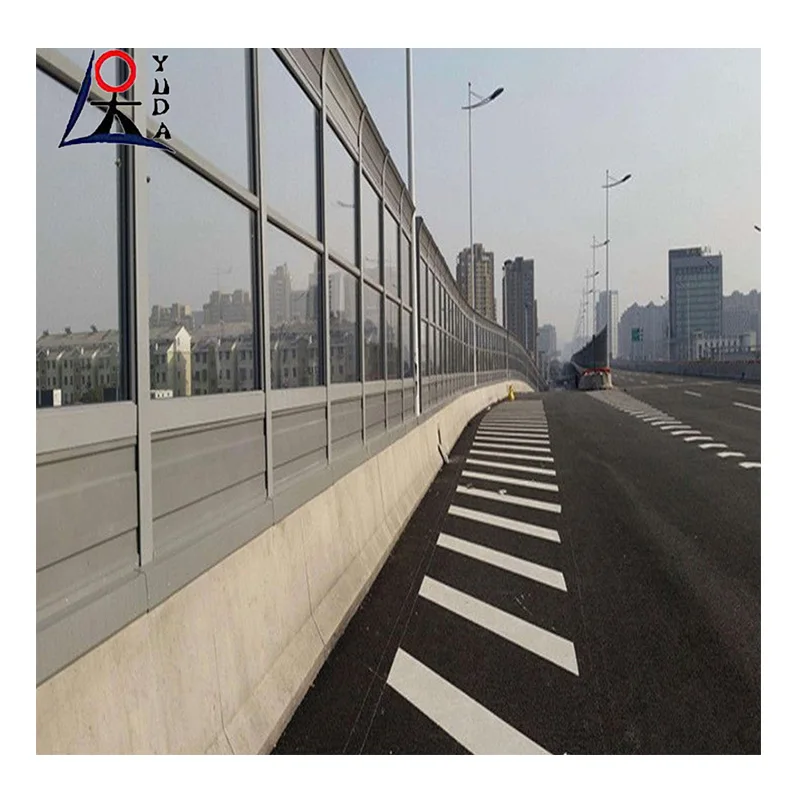 Sound noise barrier perforated steel noise barrier highway railway acoustic fencing