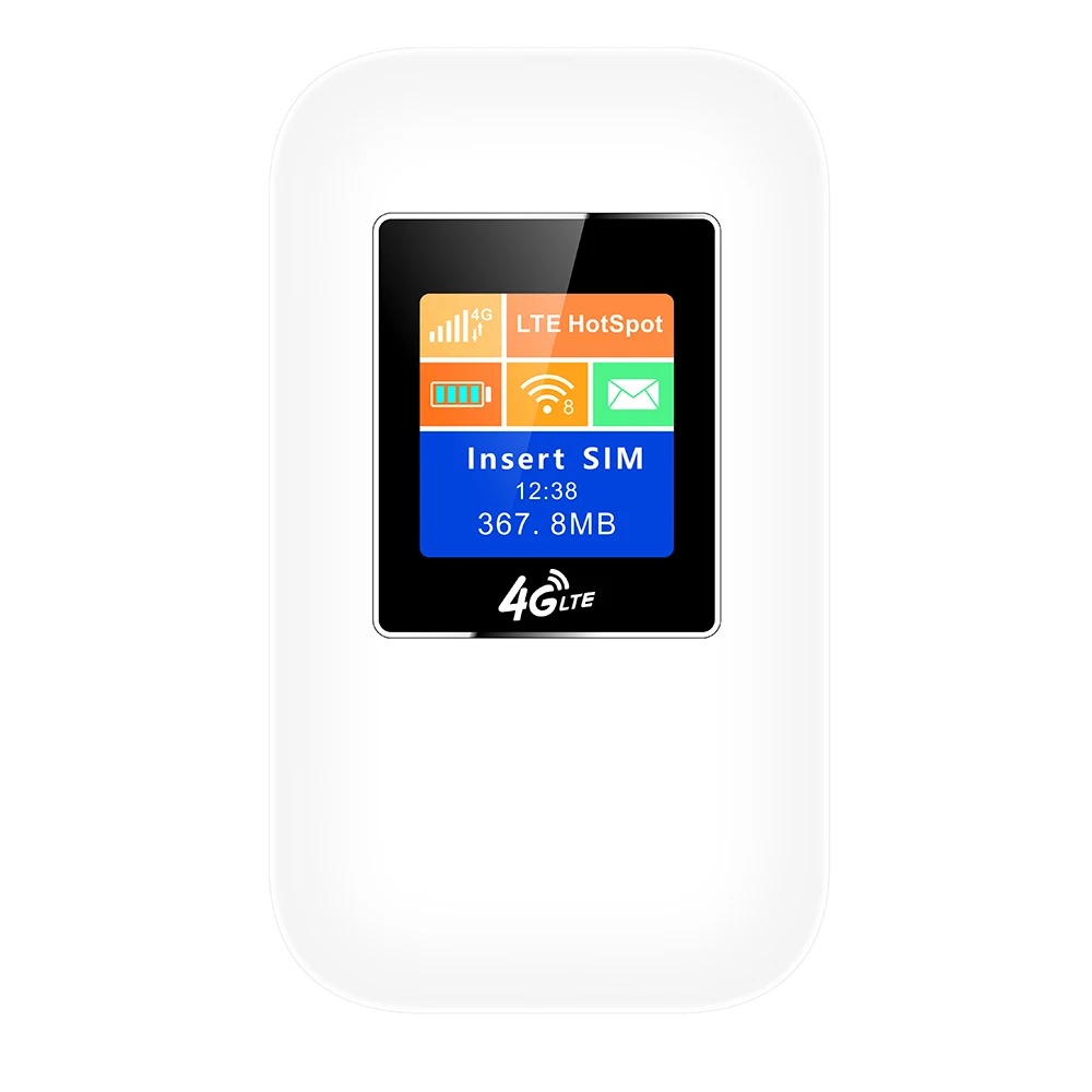 Portable Mobile CPE 4G CAT 4 300Mbps WIFI Hotspot Router  WCDMA LTE With Sim Card Backup Battery