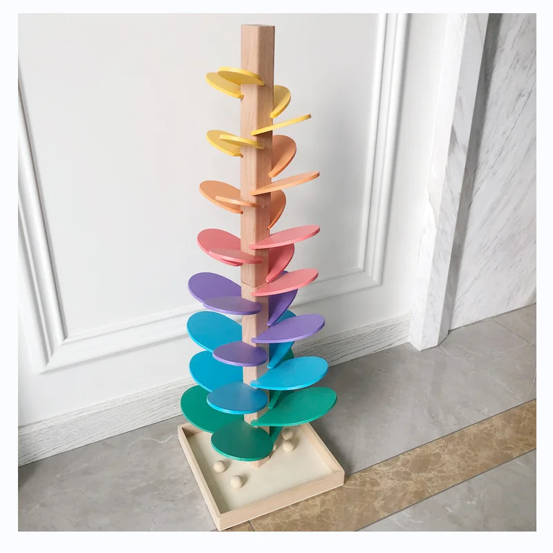 Wooden Marble Tree Toy for Toddlers Music Tree Educational Montessori Toy Boy Girl Gifts