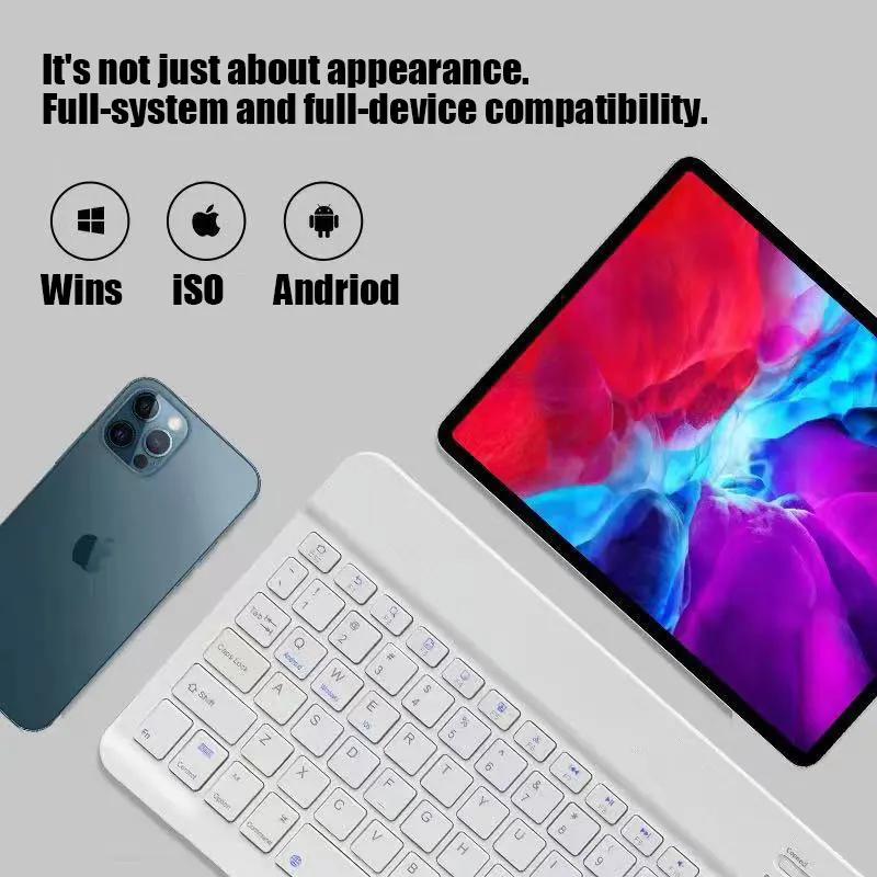 High Quality 7/10 Inch Magnetic Rechargeable Wireless Keyboard For Tablet PC and Phone Wireless Mouse And Keyboard Set