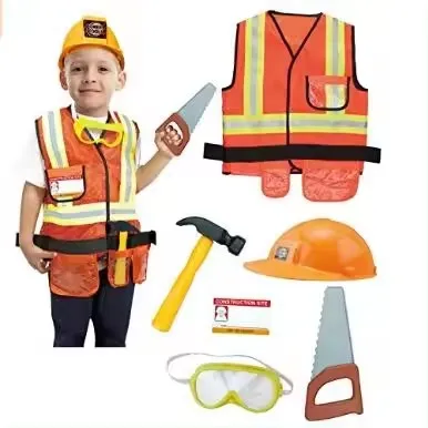 boy Garden trimmer logger Construction Worker repairer Costume for kids Children fany dress Role Play Set