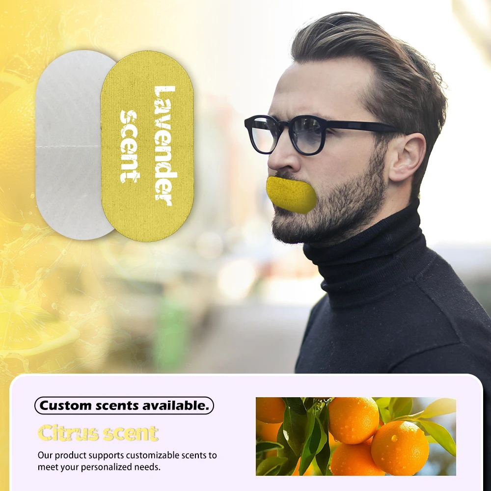 mint lavender scented patch mouth tape closing custom logo gentle strips mouth tape with essential oil