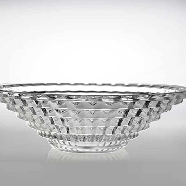 Wholesale pressed clear glass salad plates