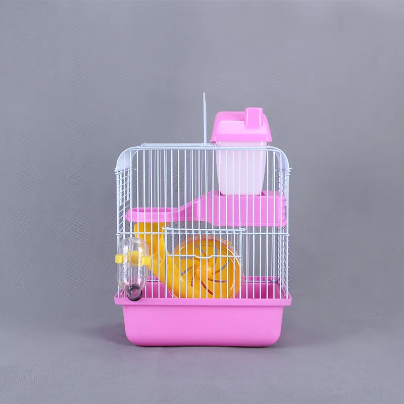 Wholesale pet fashion custom runner double layer iron wire luxury hamster cage for sale
